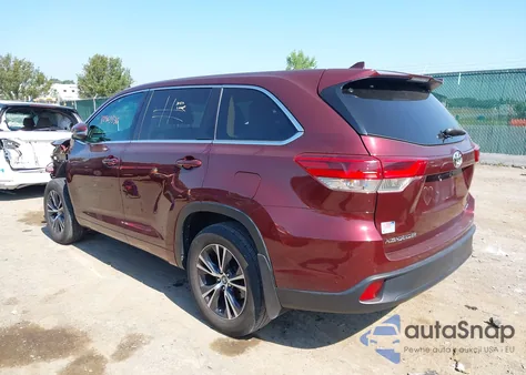 2018 Toyota Highlander Le/Le Plus from USA, damaged, VIN 5TDBZRFH4JS873667